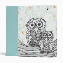 Owls 25 vinyl binders
