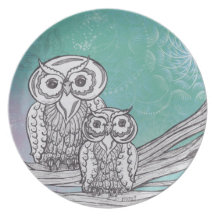 Owls 33 Plate