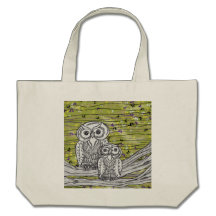 Owls and Butterflies 2 Canvas Bag