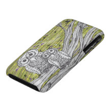 Owls and Butterflies 2 iPhone 3 Covers