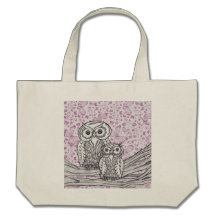 Owls and Butterflies Tote Bag