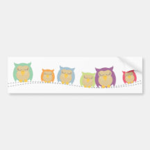 Owls Bumper Sticker