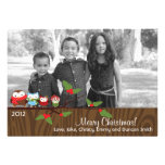 Owls Christmas Holiday Photo Card Cards