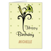 Owls & Flowers Greeting Card