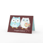 Owls Happily Ever After, Wedding Congratulations cards
