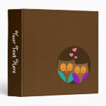 Owls in a Nest Vinyl Binder