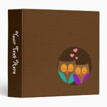 Owls in a Nest Vinyl Binder