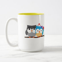 Owls in love mug