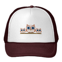 owls mesh hats