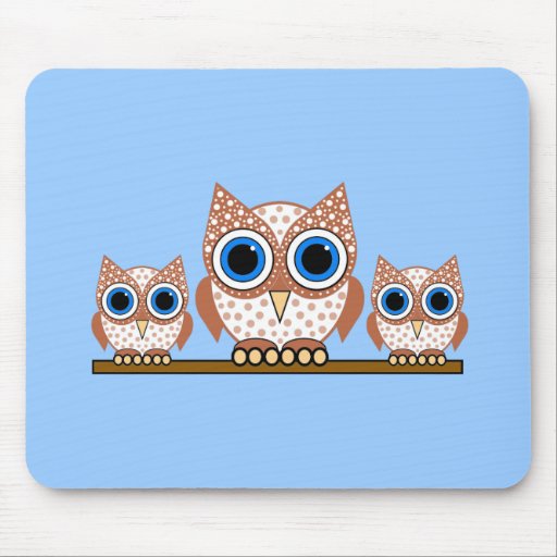 owls mouse pads