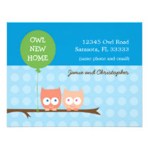 Owls Moving Card invitations