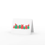 Owls Red and Green Cards