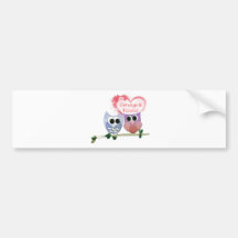 Owlways and Forever, Cute Owls Bumper Stickers