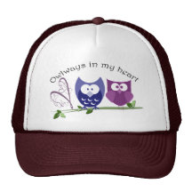 Owlways in my heart, cute Owl Gifts Hat