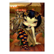 "Owlyn carte de voeux en automne"