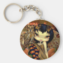 "Owlyn in Autumn" Keychain