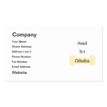 owned by a Chihuahua Business Card