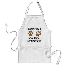 Owned By A Golden Retriever Aprons