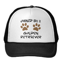 Owned By A Golden Retriever Mesh Hats
