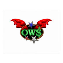 OWS Operation Wall Street Join the movement Post Card