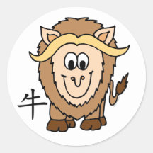 Ox Chinese Zodiac Sticker