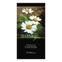 Oxeye Daisy Floral Thank You Photo Card