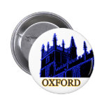 Oxford England 1986 Building Spirals Blue Pinback Button