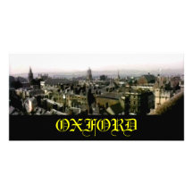 Oxford snapshot Panorama Rooftops The MUSEUM Zazzl Customized Photo Card