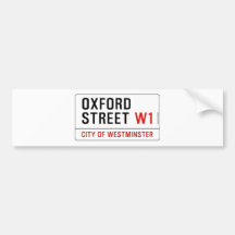Oxford Street Bumper Sticker