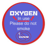 oxygen alert stickers