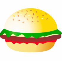 Oxygentees Burger Photosculputure Acrylic Cut Outs