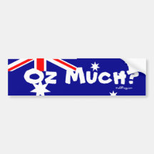 OZ Much? Australia Bumper Sticker