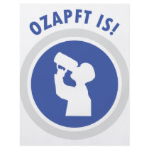 ozapftis Oktoberfest bavarian icon Personalized Flyer
