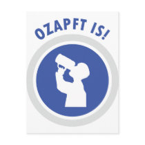 ozapftis Oktoberfest bavarian icon Postcards