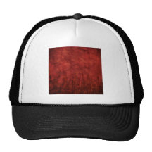 P092 BLOOD RED TEXTURE DIGITAL GRAPHICS TEMPLATES TRUCKER HAT