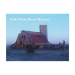 P1000451 Old barn, Hello From Rural Missouri Postcard