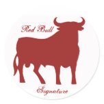 P1020224_WR, Red Bull, Signature Round Sticker