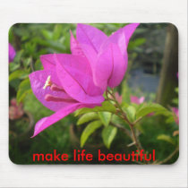 P1280678, make life beautiful mouse pad