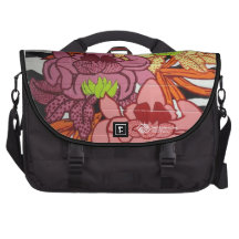 P2 Floral Zebra Mural Computer Bag