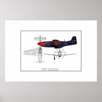 P51 Mustang 01 Posters by BeatrizC