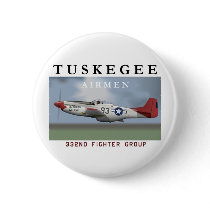 P51D 332nd Fighter Group Pinback Buttons
