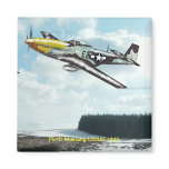 P51D Mustang Fridge Magnet