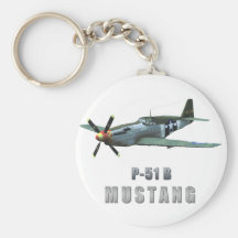 P-51 B Mustang Keychain