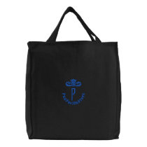 P-BAG-black x blue バッグ