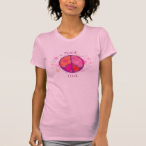 P E A C E and L O V E T-Shirt t-shirts