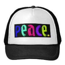 p-e-a-c-e hat