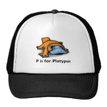 P est pour l'ornithorynque casquette de camionneur