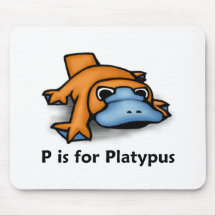 P est pour l'ornithorynque tapis de souris