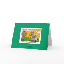 P.I. Mink (Human Stole) Cartoon Greeting Card