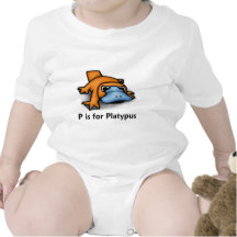 P is for Platypus Baby Bodysuit